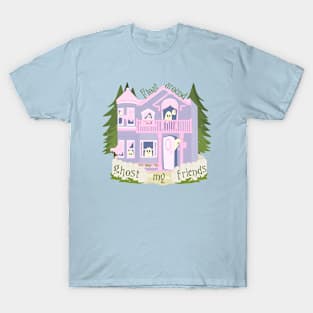 A haunted house with a picket fence T-Shirt